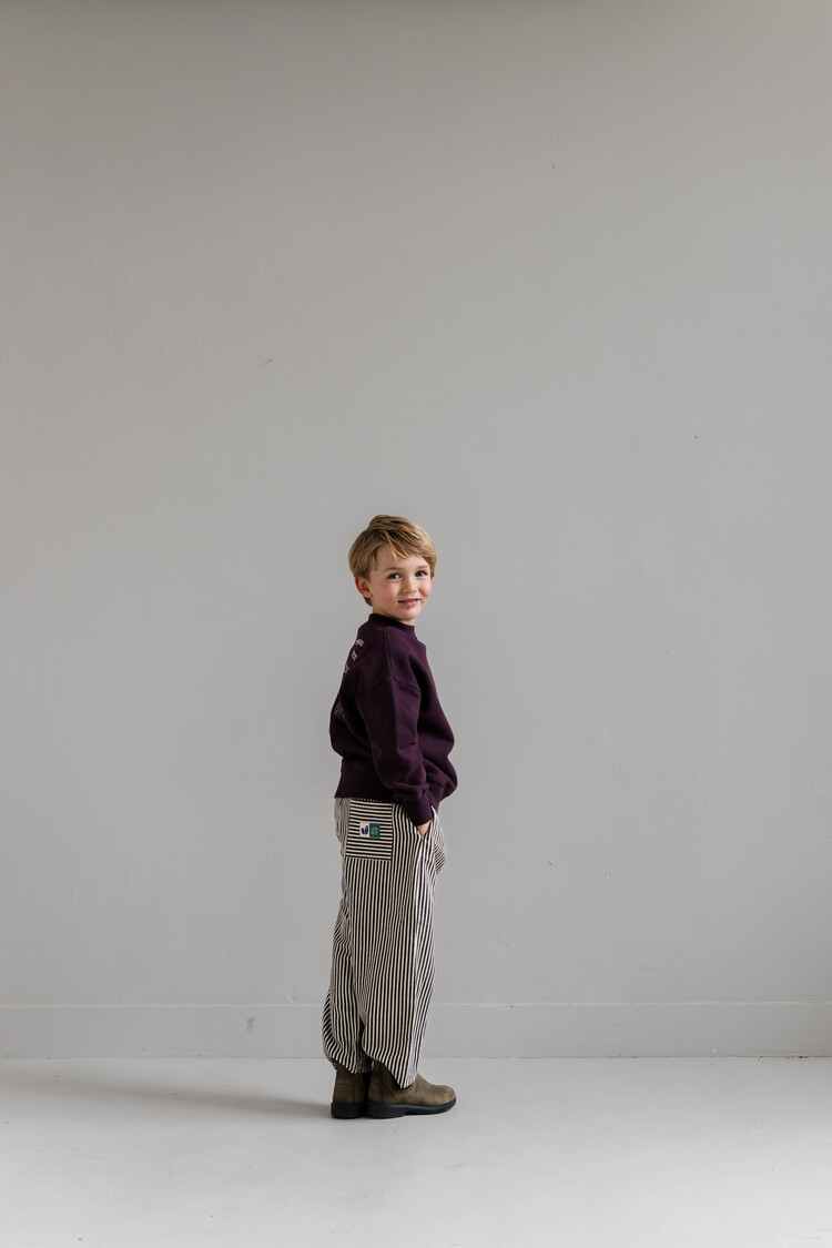 Jenest Mo Pants - Chalk Bordeaux