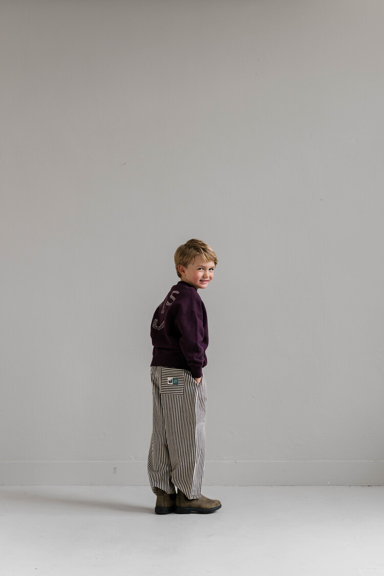 Jenest Mo Pants - Chalk Bordeaux