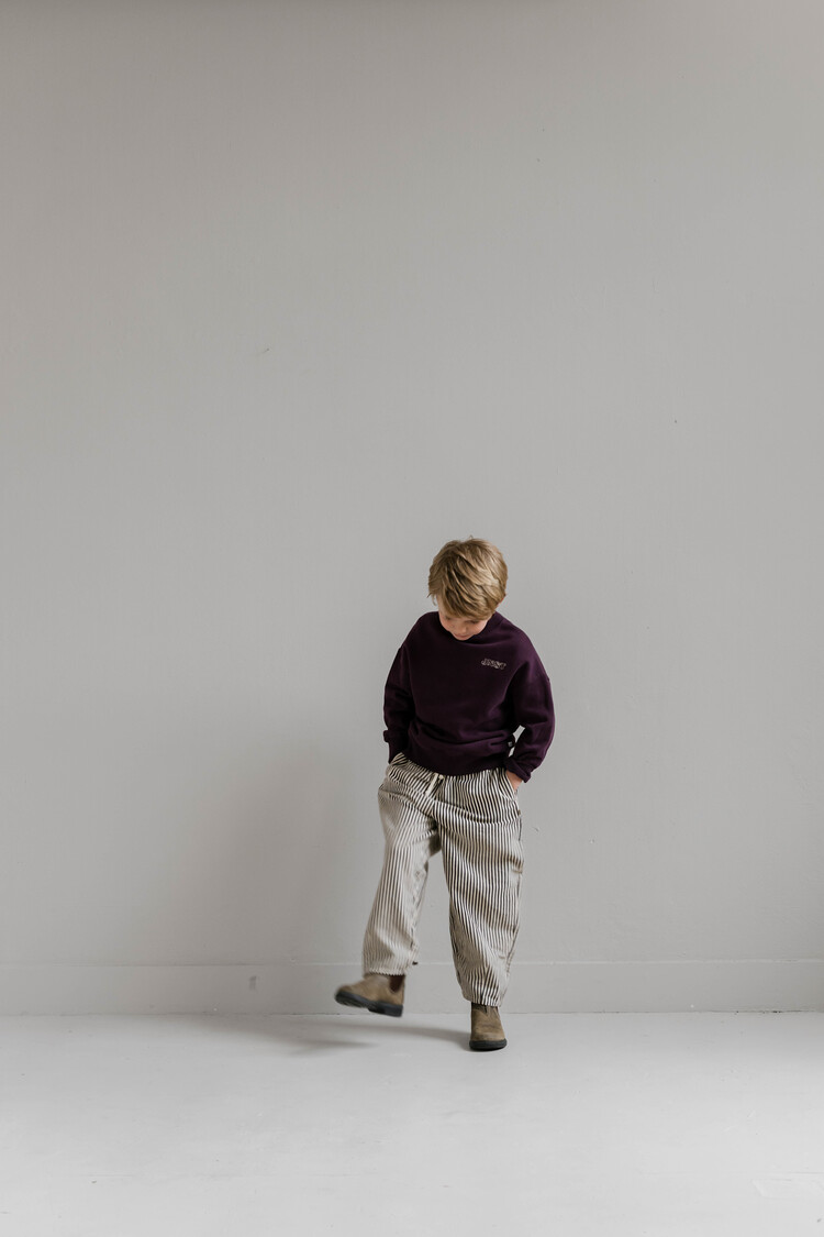 Jenest Mo Pants - Chalk Bordeaux
