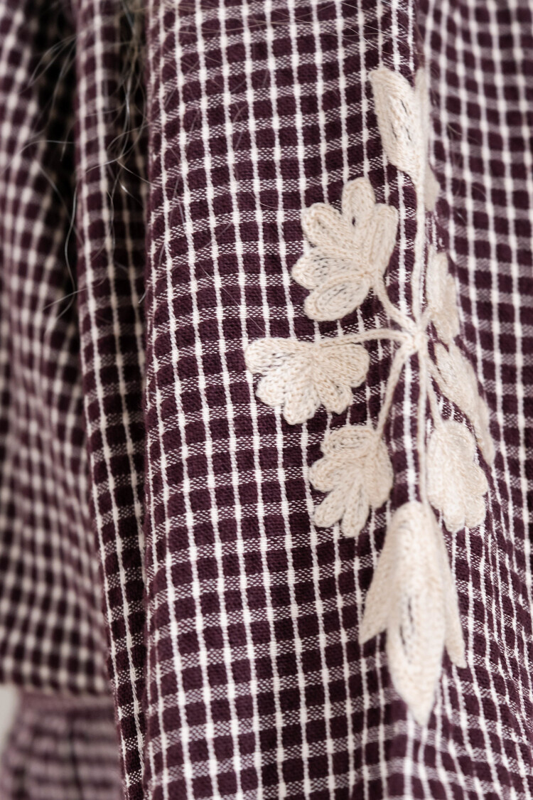 Jenest Coco Blouse - Cherry Bordeaux/Vintage Rose
