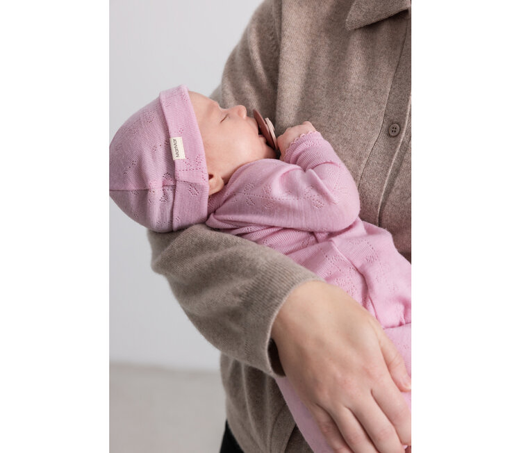 MarMar Aiko Newborn Hat - Soft Berry
