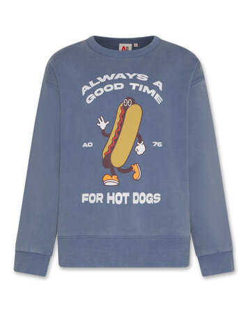 American Outfitters Oscar Sweater Hot Dog - Denim Blue