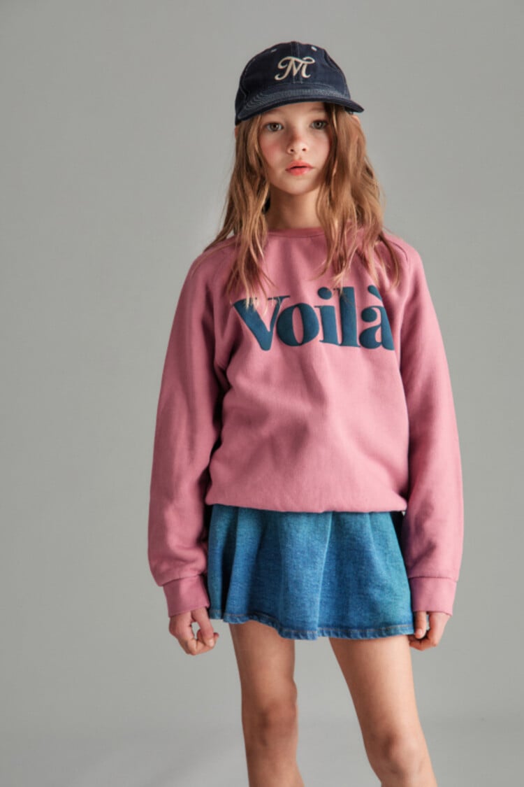 Mipounet Voila Fleece Sweatshirt - Blush Rose