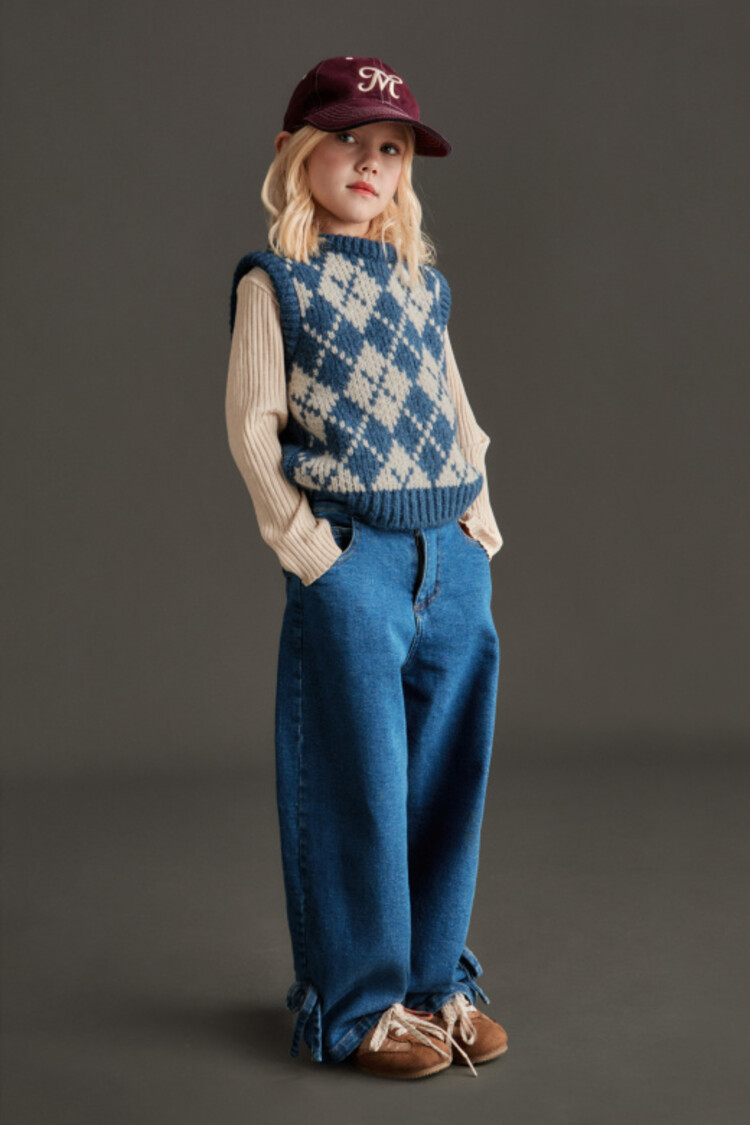 Mipounet Juliette Denim Pant - Blue