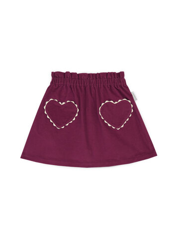Mipounet Clotide Velvet Skirt - Magenta