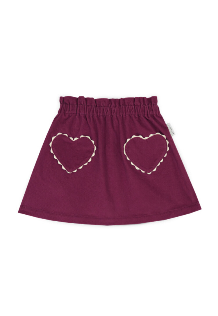 Mipounet Clotide Velvet Skirt - Magenta