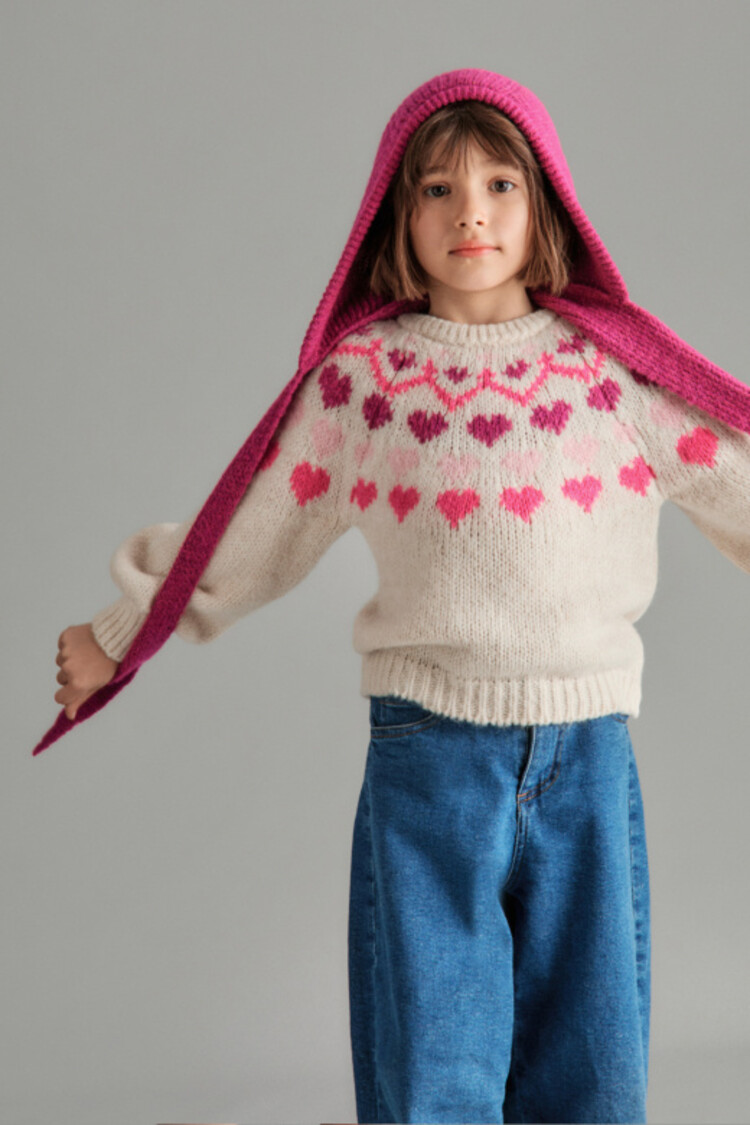 Mipounet Love Nordic Sweater - Ecru