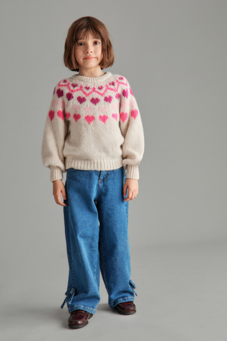 Mipounet Love Nordic Sweater - Ecru