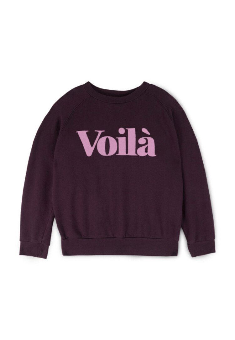 Mipounet Voila Fleece Sweatshirt - Aubergine