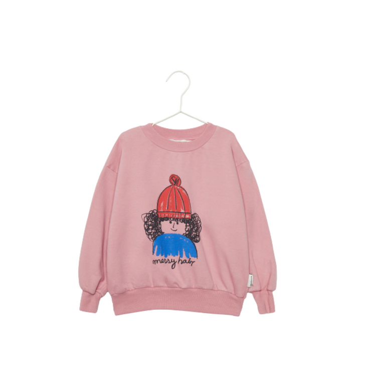 Weekend House Kids Messy Hair Sweatshirt - Pink