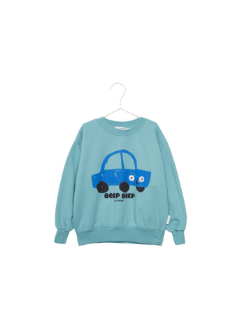Weekend House Kids Beep Beep Sweatshirt - Turquesa