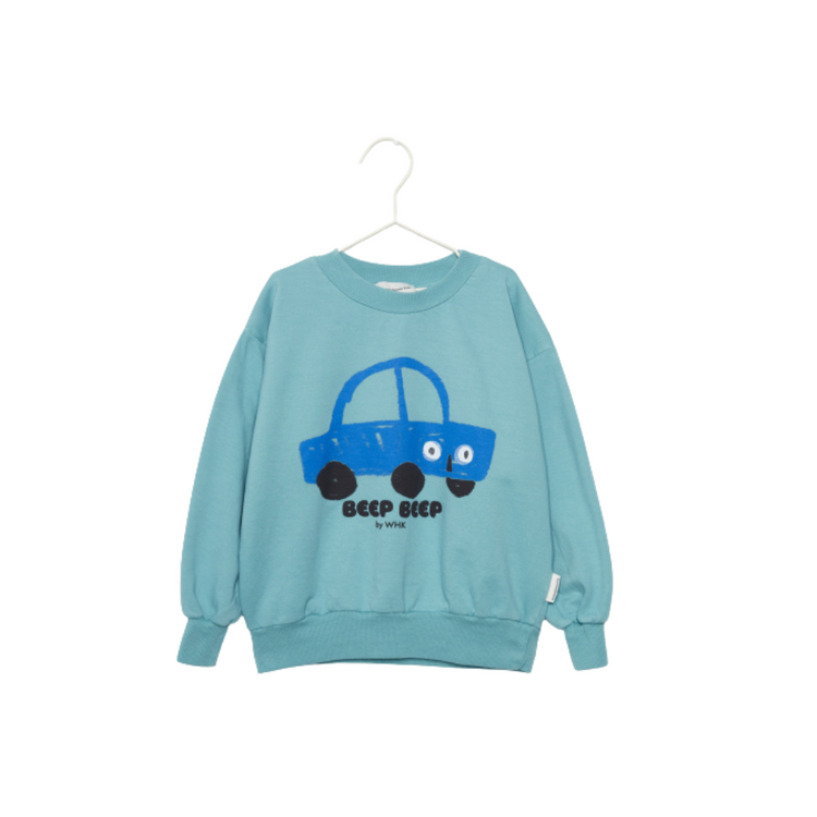 Weekend House Kids Beep Beep Sweatshirt - Turquesa