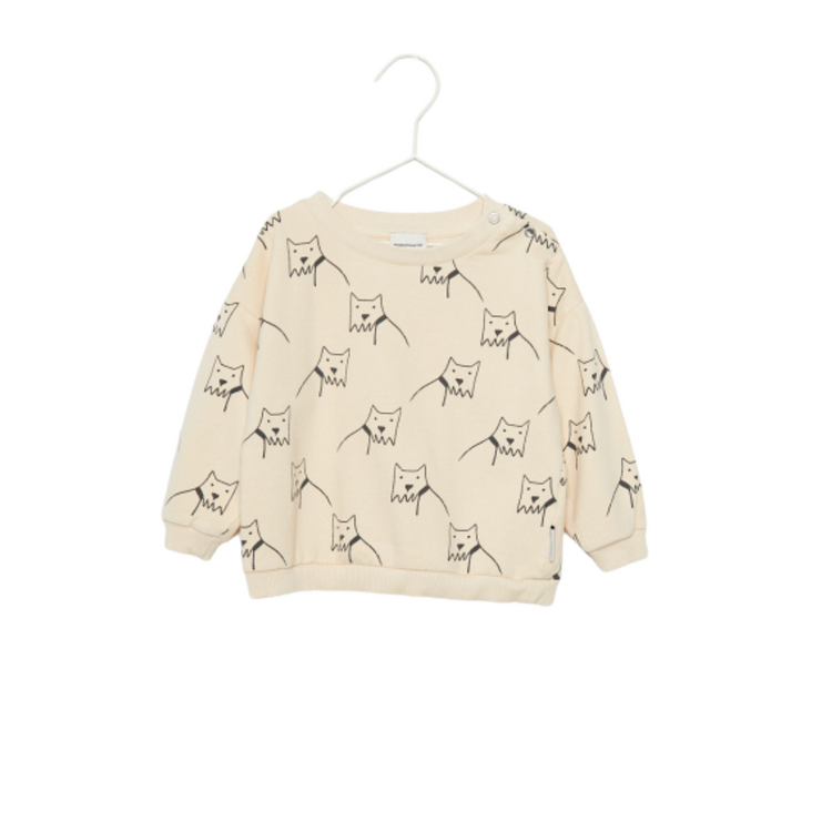 Weekend House Kids City Dog All Over Sweatshirt - Sand