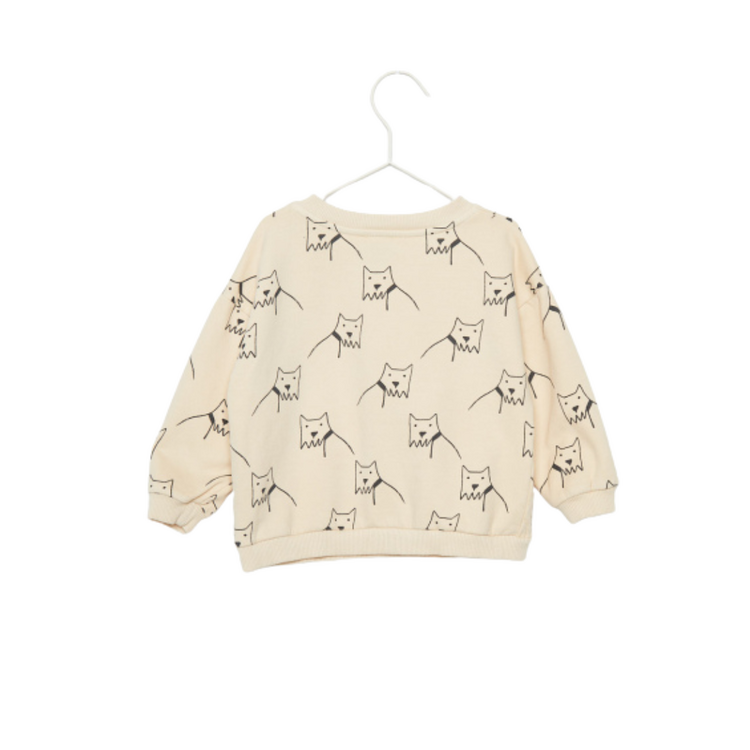 Weekend House Kids City Dog All Over Sweatshirt - Sand