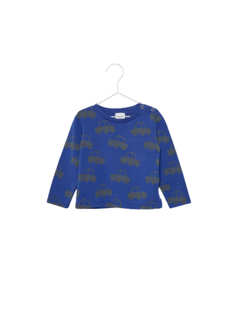 Weekend House Kids Cars All Over Baby T-shirt - Blue
