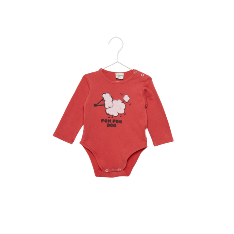 Weekend House Kids Pom Pom Dog Body - Red