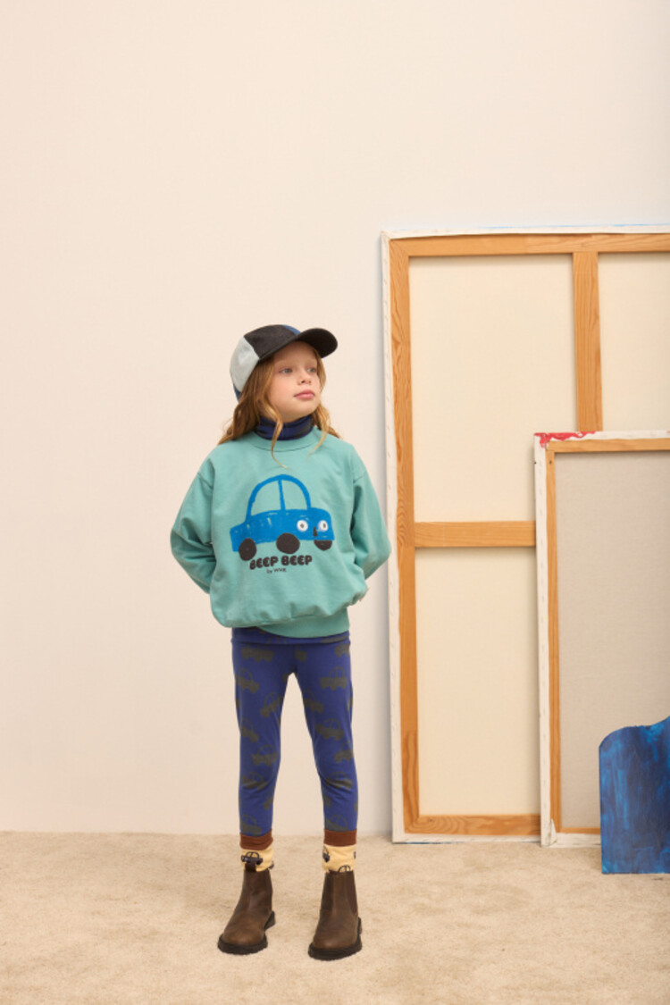 Weekend House Kids Beep Beep Sweatshirt - Turquesa