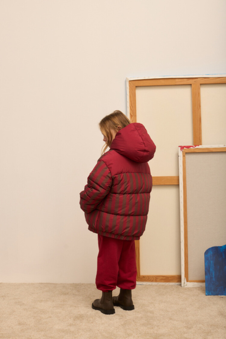 Weekend House Kids Stripped Anorak - Granate