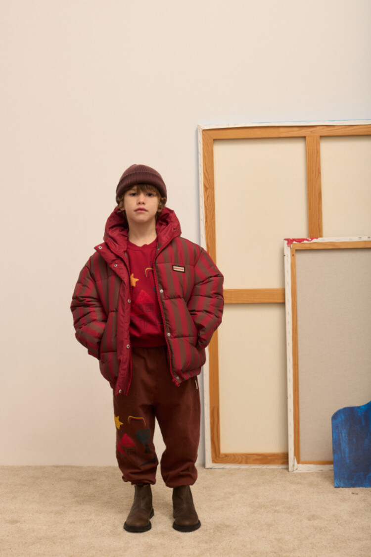 Weekend House Kids Stripped Anorak - Granate