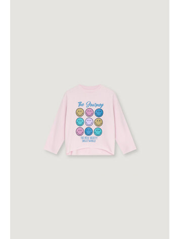 The New Society Smiley Sweatshirt - Light Lilac