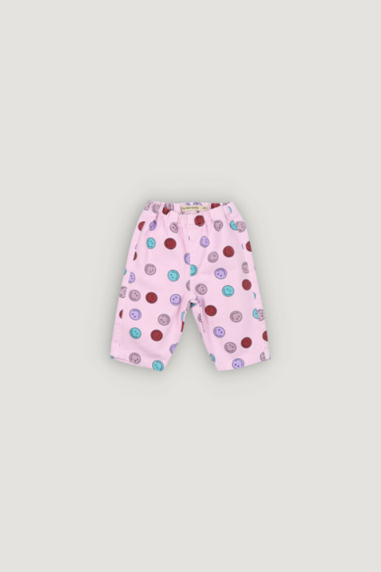 The New Society Smiley Baby Denim Pant - Smiley Print