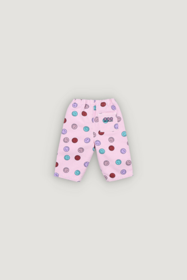 The New Society Smiley Baby Denim Pant - Smiley Print