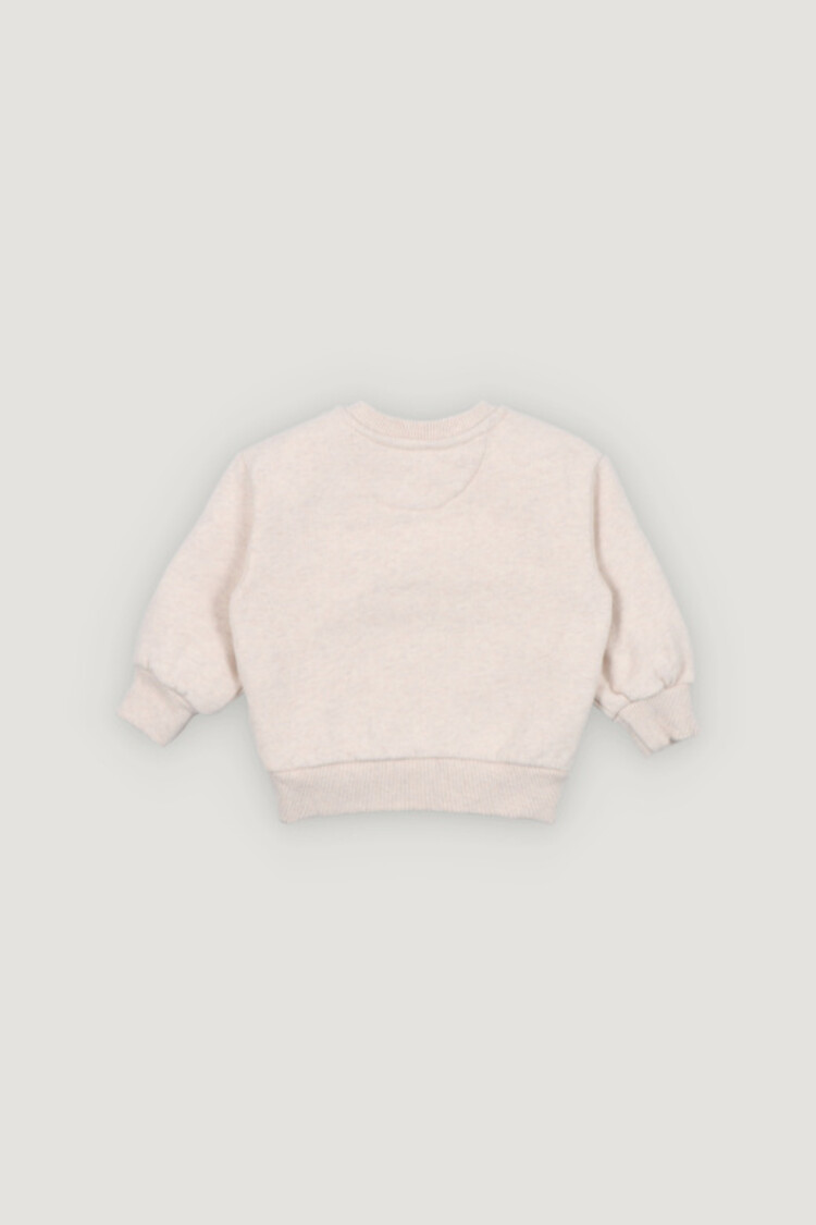The New Society TNS Logo Baby Sweatshirt - Whisper White Melange