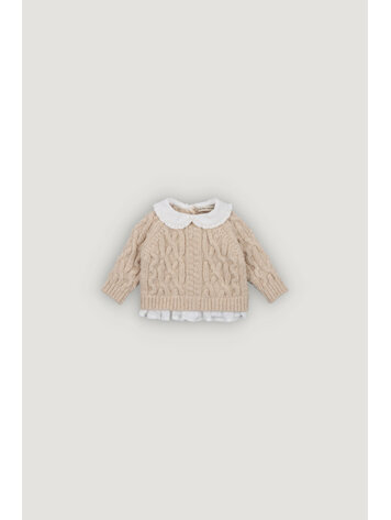 The New Society Echo Baby Jumper - Whisper White
