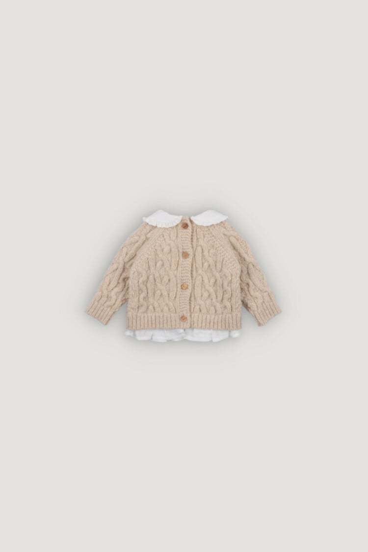 The New Society Echo Baby Jumper - Whisper White
