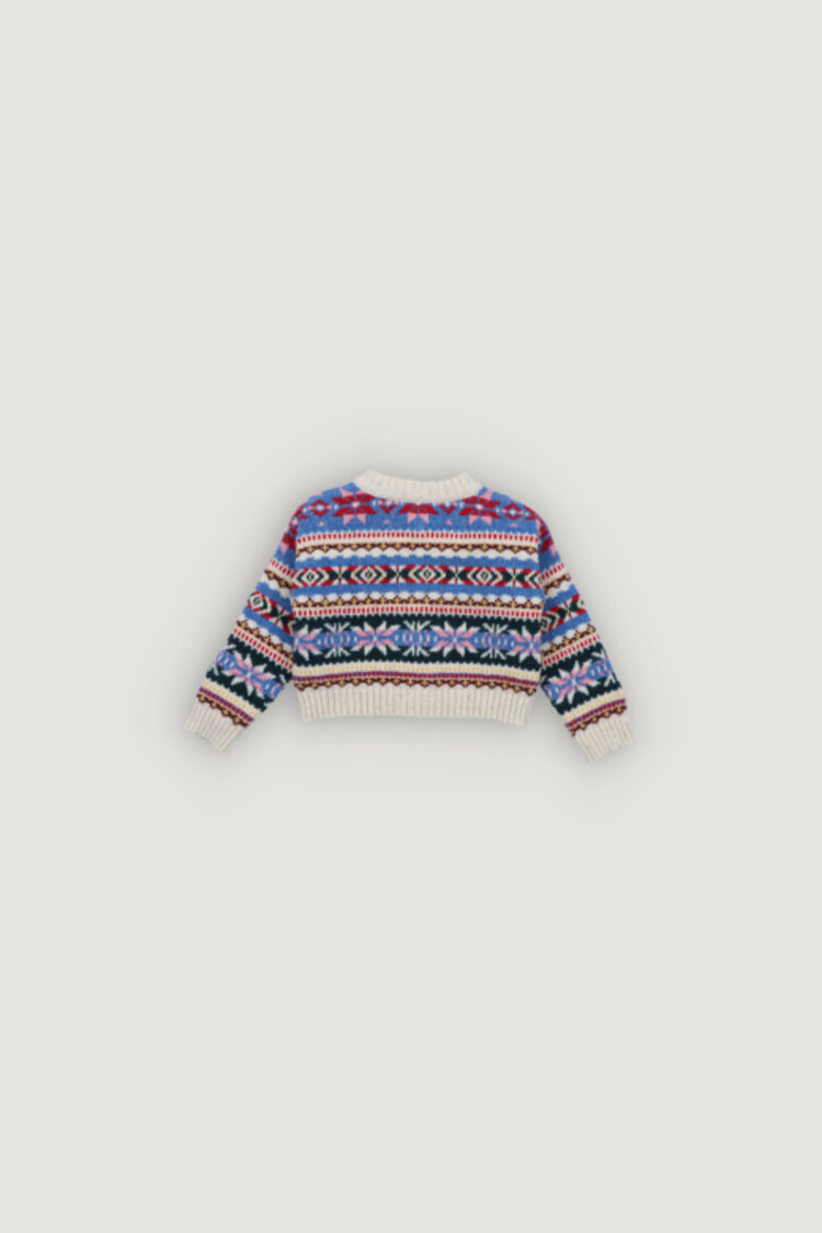 The New Society Caia Baby Cardigan - Caia Jacquard