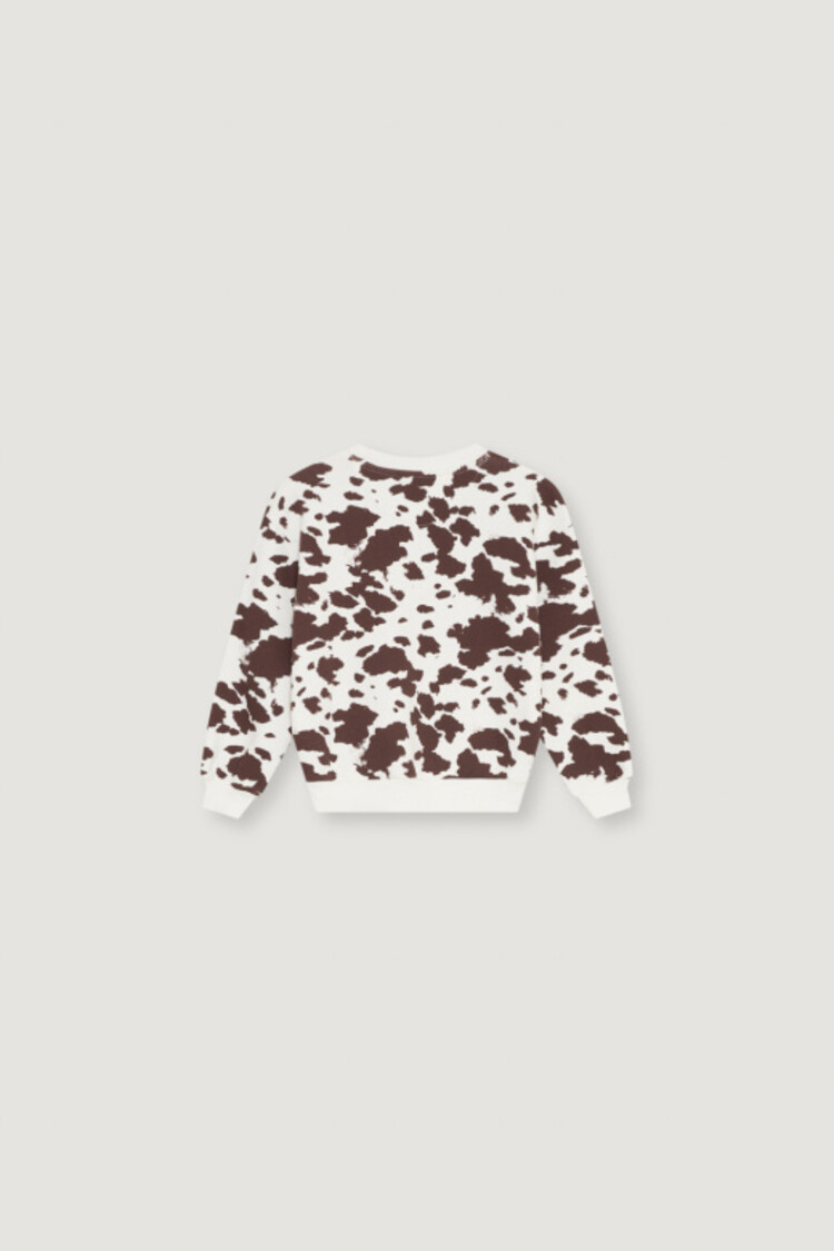 The New Society TNS Logo Sweatshirt - Cow Print