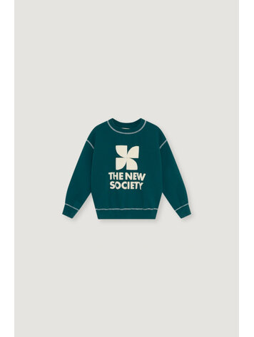 The New Society TNS Logo Sweatshirt - Dark Sea