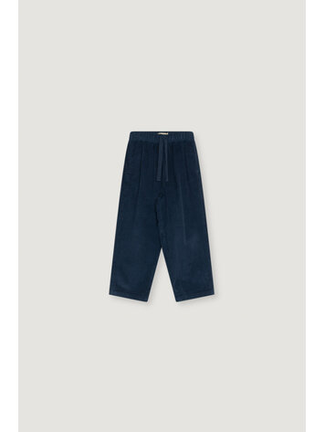 The New Society Elio Corduroy Trouser - Black Iris