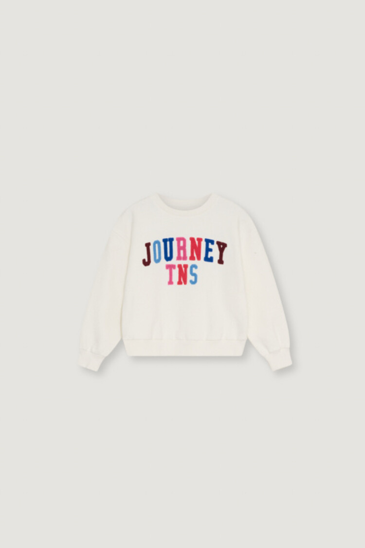 The New Society Feather Sweatshirt - Whisper White