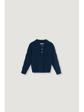 The New Society Solin Polo - Black Iris