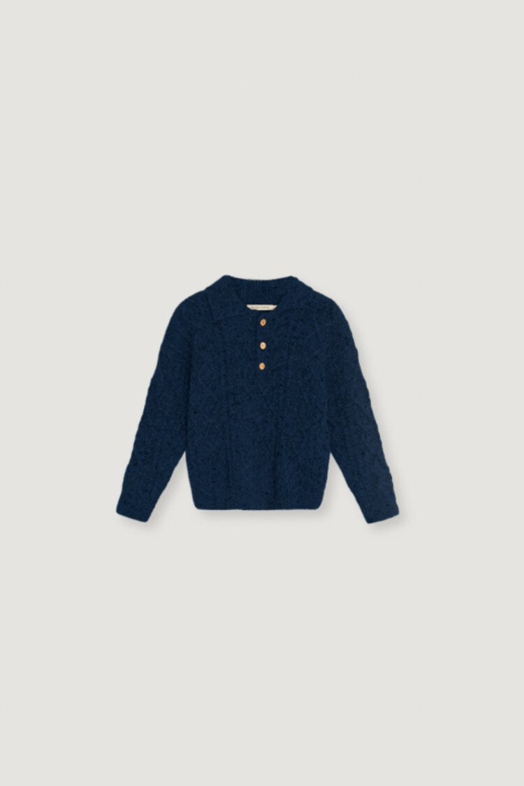 The New Society Solin Polo - Black Iris