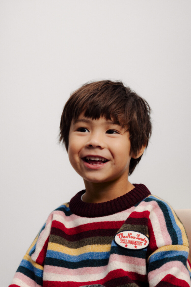 The New Society Root Jumper - Multicolor Stripes