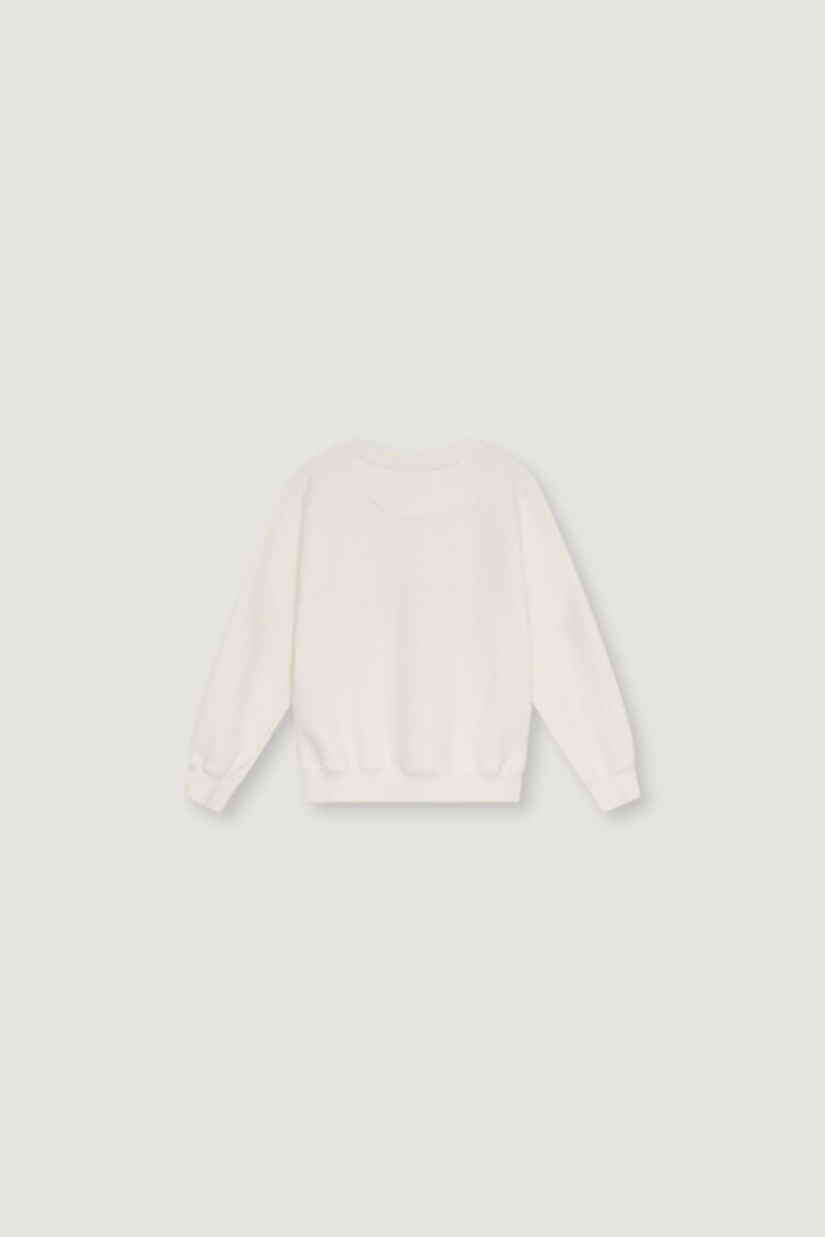 The New Society Smiley Sweatshirt - Whisper White