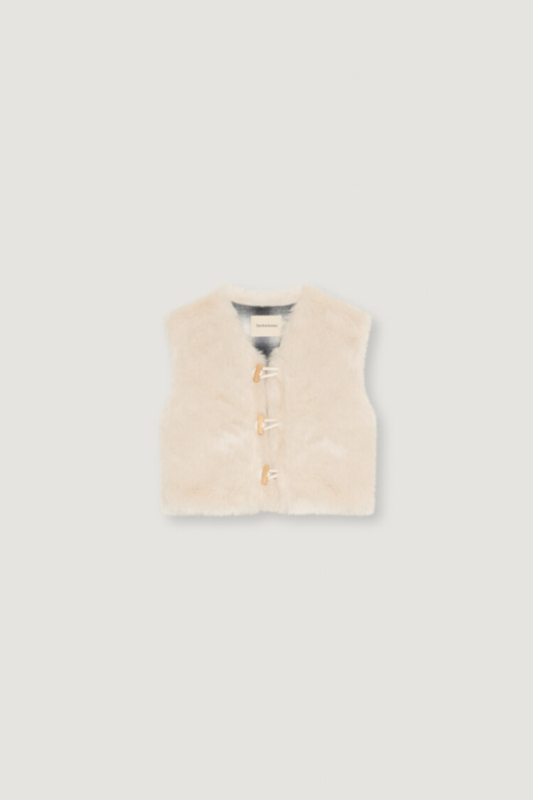 The New Society Haven Waistcoat - Whisper White