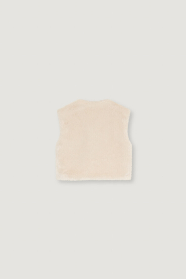 The New Society Haven Waistcoat - Whisper White