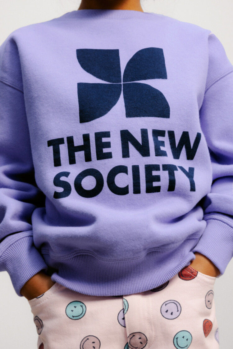 The New Society TNS Logo Sweatshirt - Violet Tulip