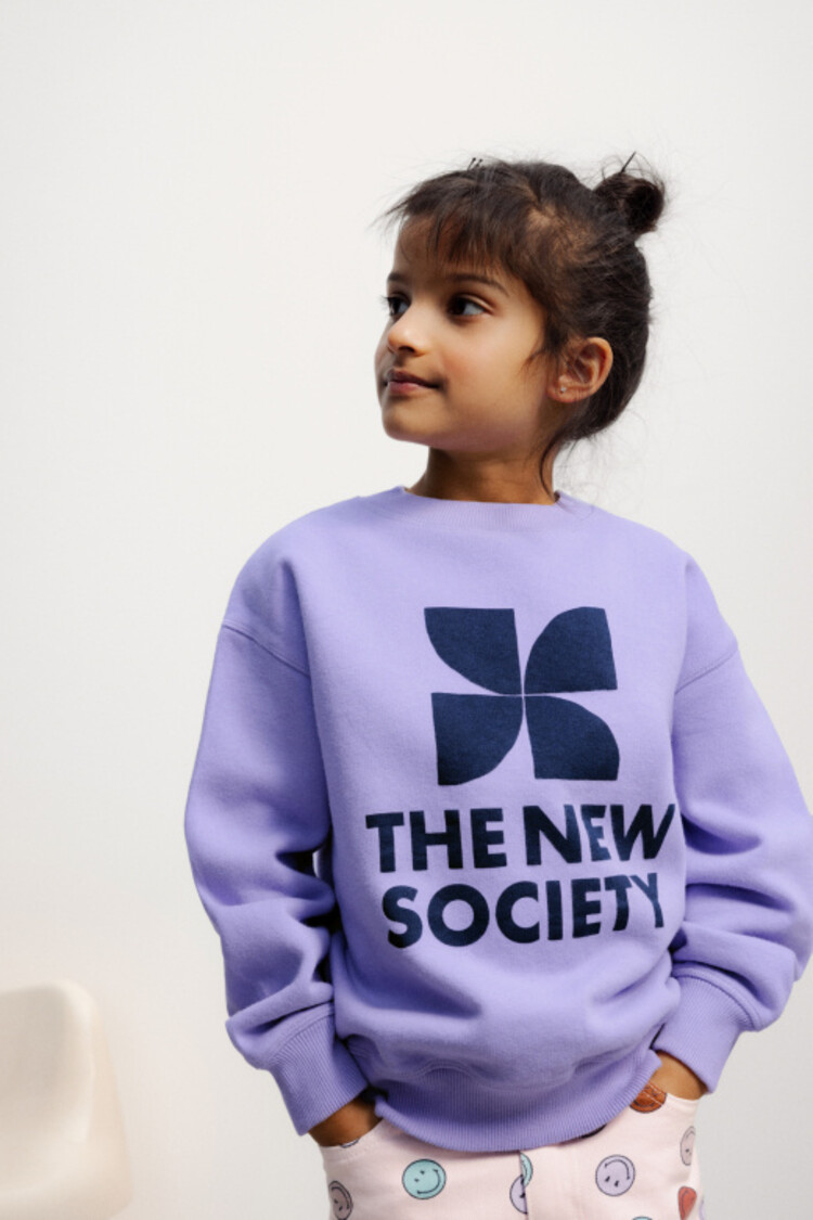 The New Society TNS Logo Sweatshirt - Violet Tulip
