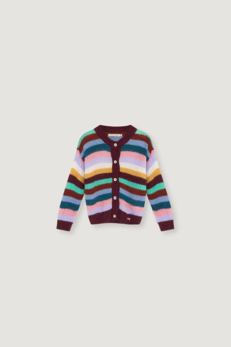 The New Society Julia Cardigan - Multicolor Stripes