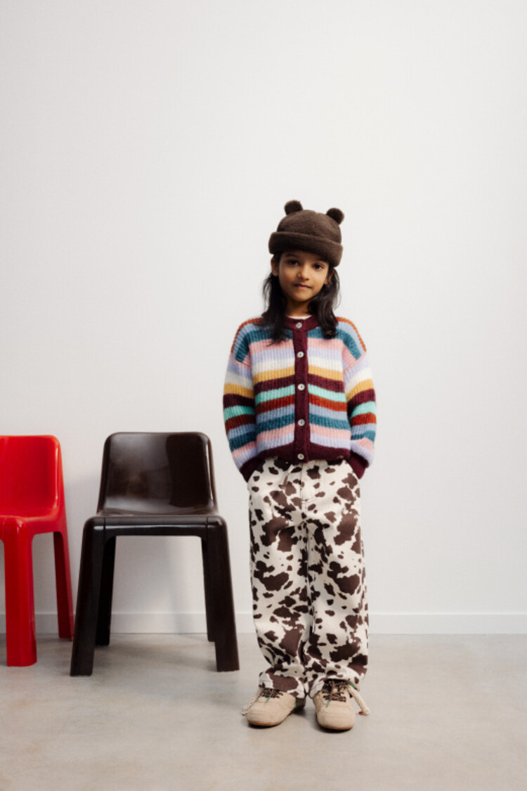 The New Society Dakota Trouser - Cow Print
