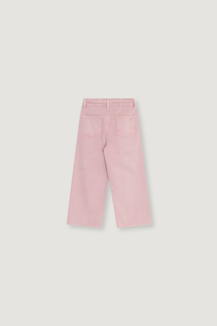 The New Society TNS Denim Wide Leg Pant - Mauve Orchid