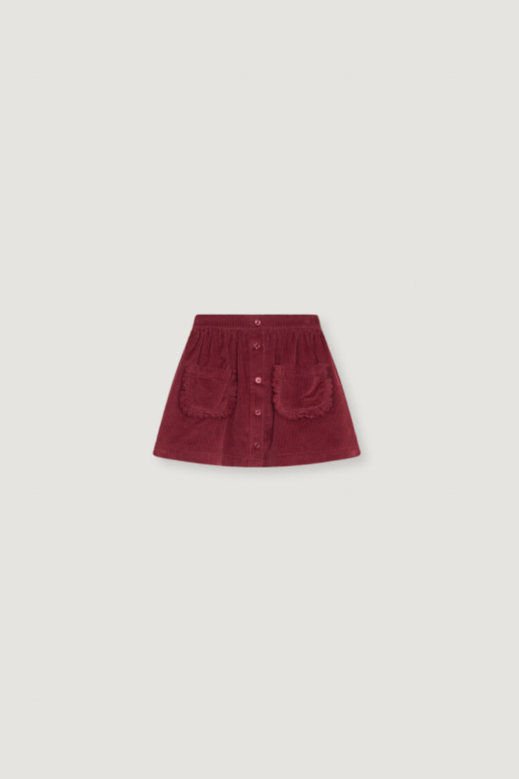 The New Society Dree Skirt - Rumba Red