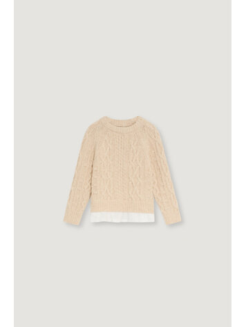 The New Society Echo Jumper - Whisper White