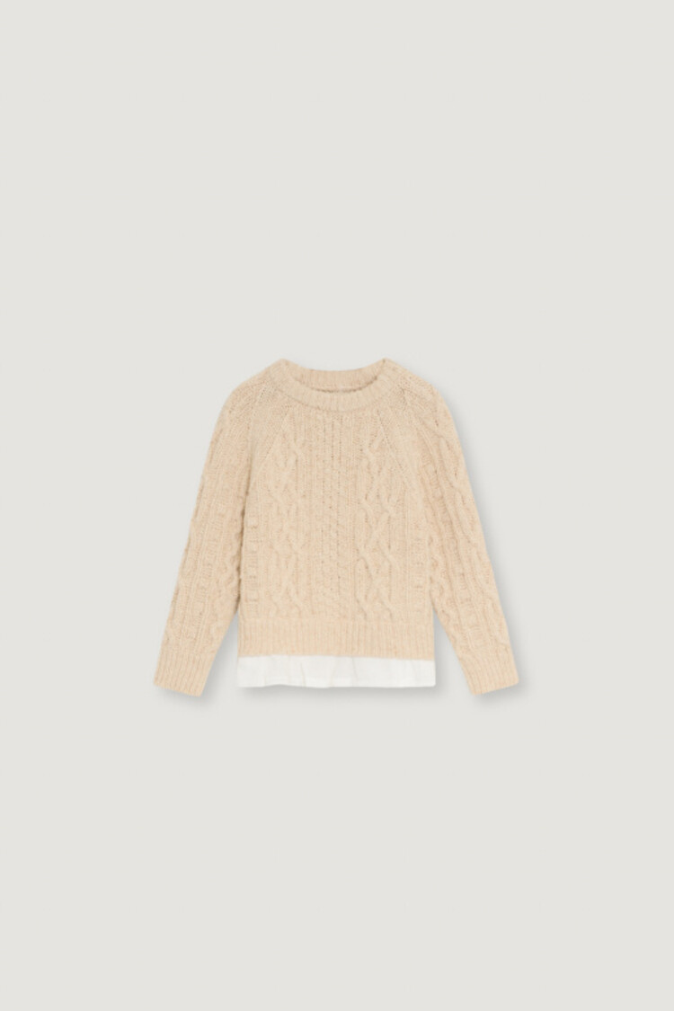 The New Society Echo Jumper - Whisper White