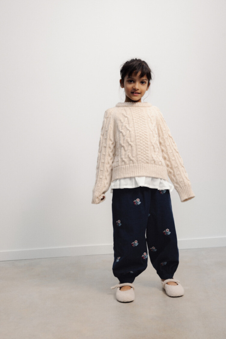 The New Society Echo Jumper - Whisper White