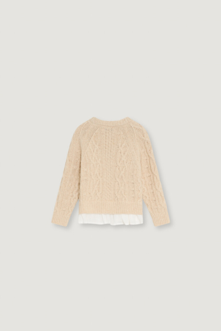The New Society Echo Jumper - Whisper White
